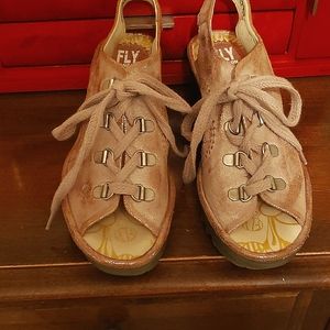 Fly London Lace Up Sandals